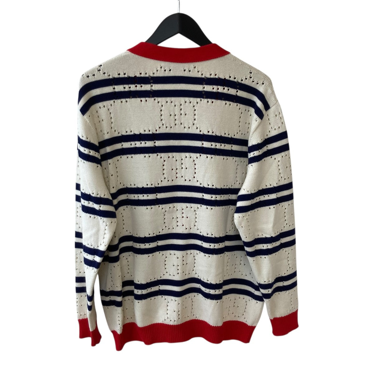 GUCCI(グッチ) ボーダーカーディガン691543 691543 アイボリー サイズ