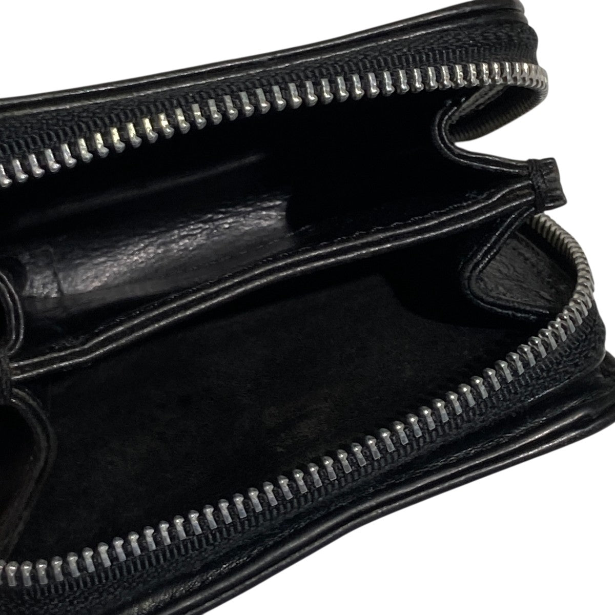 CHROME HEARTS(クロムハーツ) SQ ZIP BILL二つ折り財布 ブラック