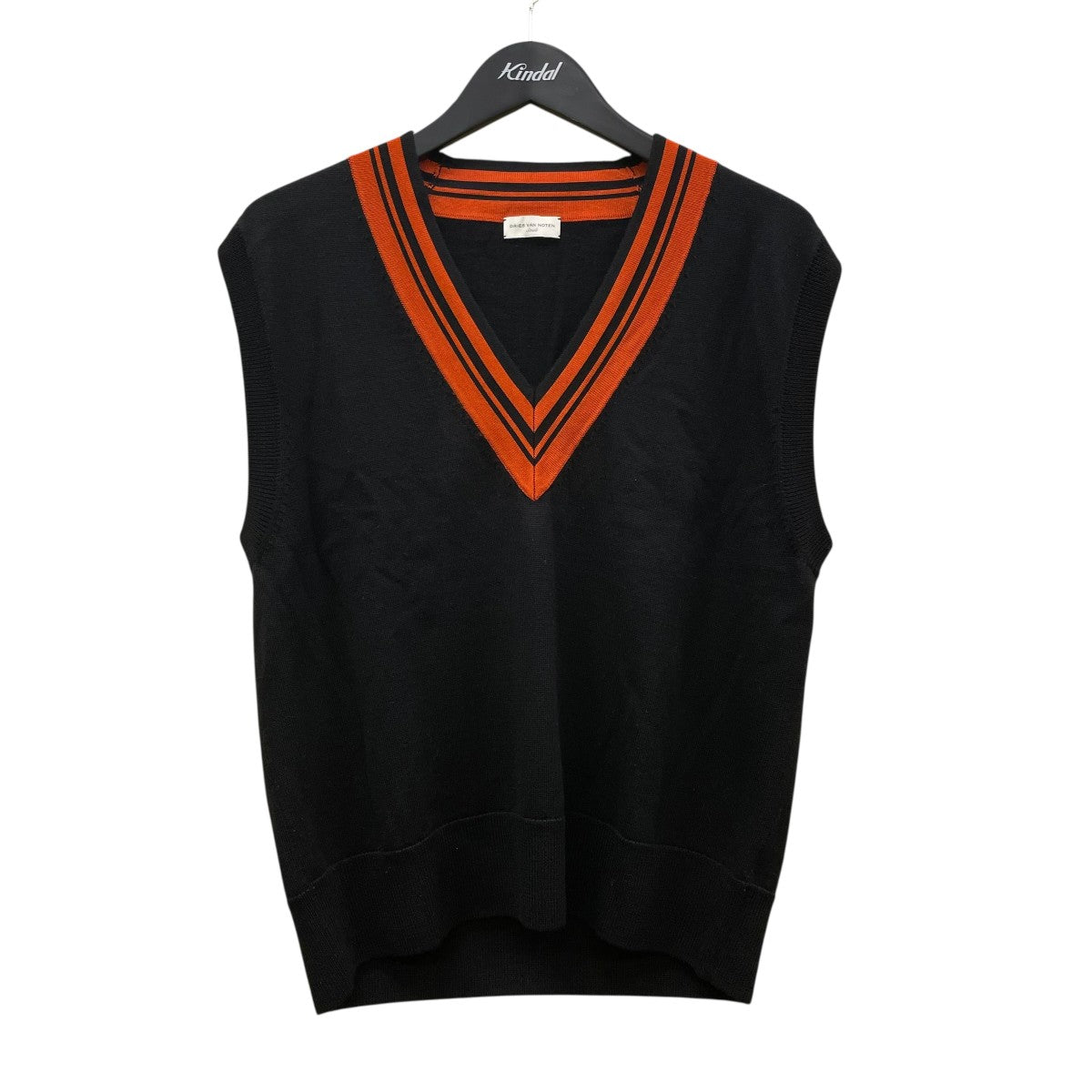 DRIES VAN NOTEN(ドリスヴァンノッテン) ニットベスト ブラック サイズ