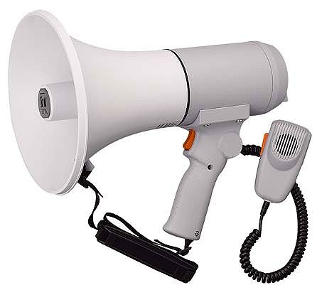 楽天市場】ER-2130W TOA ショルダーメガホン 30Wホイッスル音付 拡声器