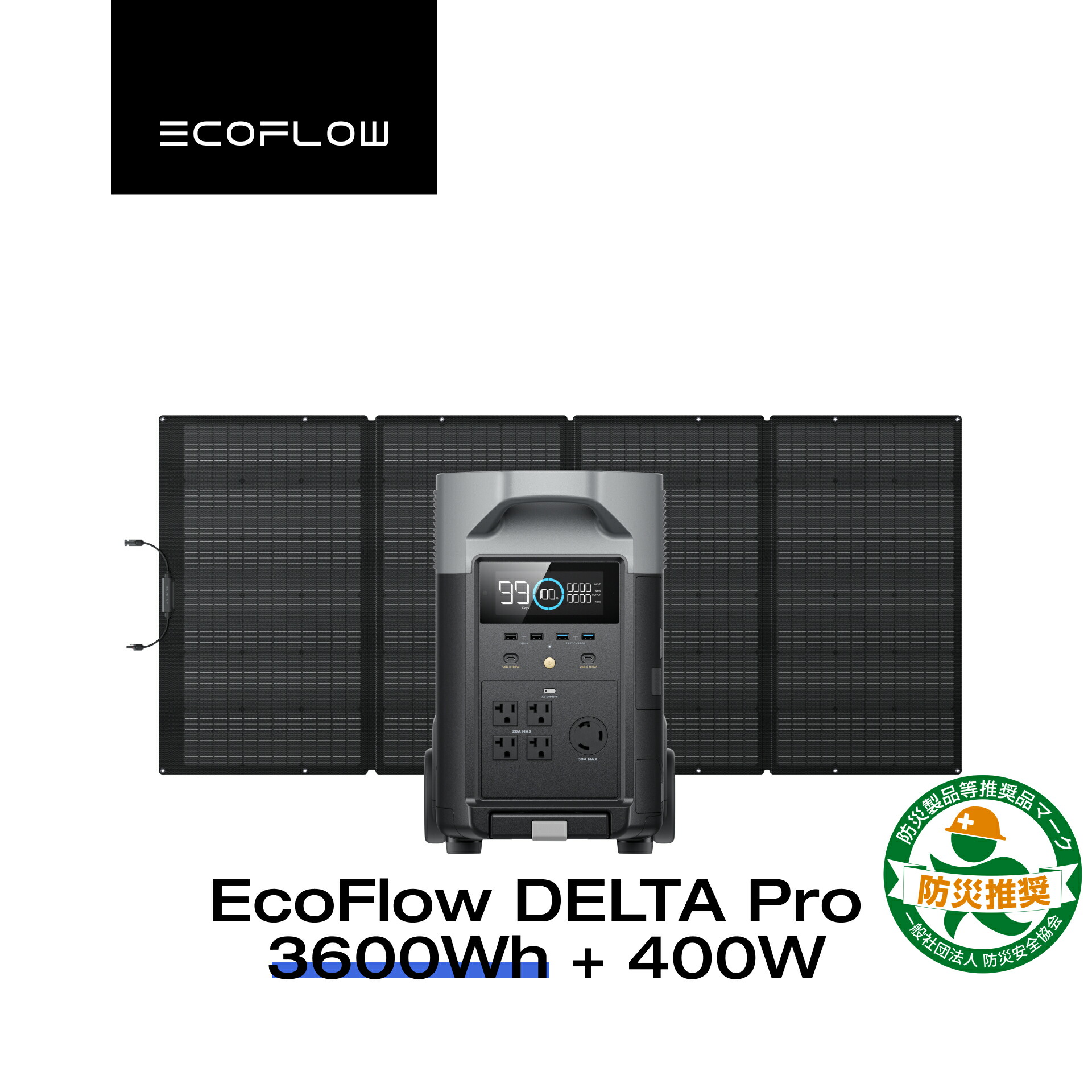 楽天市場】EcoFlow ポータブル電源 ソーラーパネル セット DELTA 2