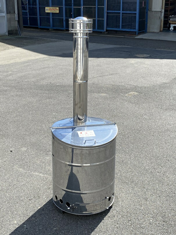 楽天市場】焼却炉 家庭用 ドラム缶 80型 三和式 ステンレス製 SANWA