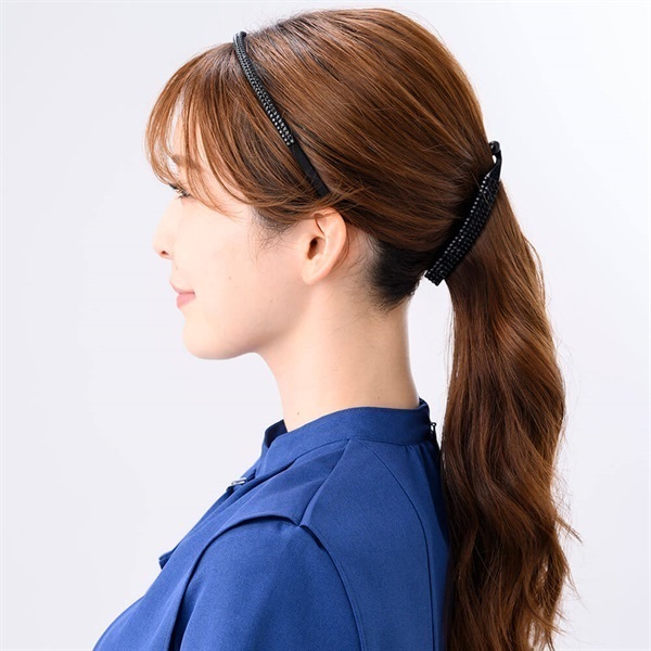 Complex Biz＞クリスタルメッシュ ヘアバンド(ブラック)|アクセサリー