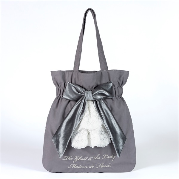 ゴースト&レディ Maison de FLEUR リボントートバッグ（グレイ）｜劇団