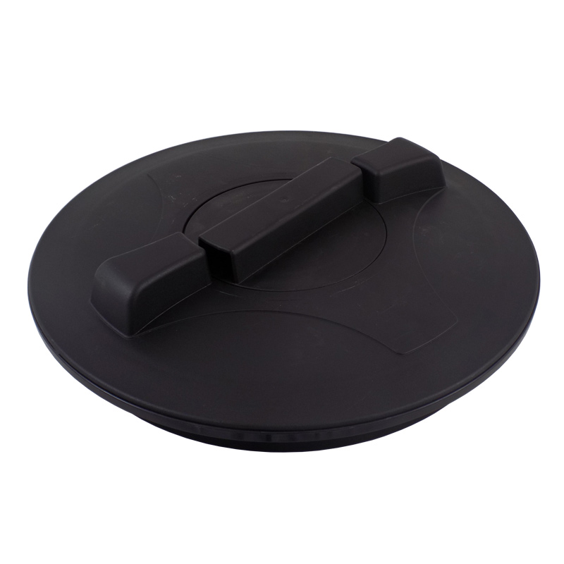 14 Inch Black HDPE Lid With Vent | 34701243 | Snyder