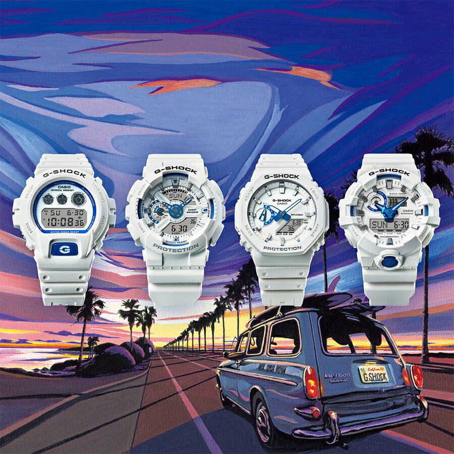 G-SHOCK HIDDEN GLOW 夏の海 夜光虫 ブルー 蓄光フェイス GA-110HDS