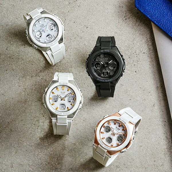 BABY-G G-MS MSG-W100-7AJF レディース 電波 ソーラー アナデジ