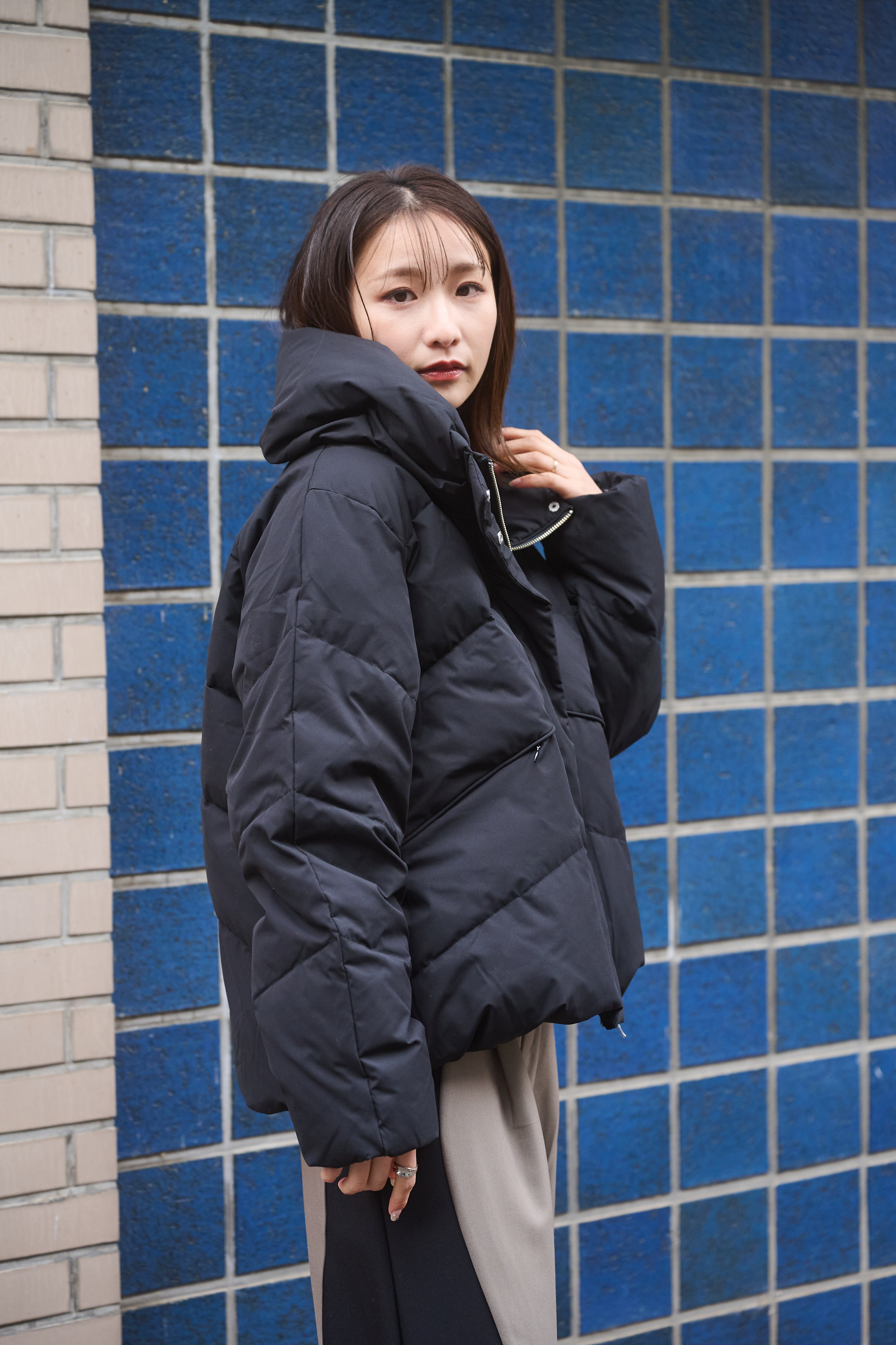 ストレッチカシュネックピュアダウン - YEVS