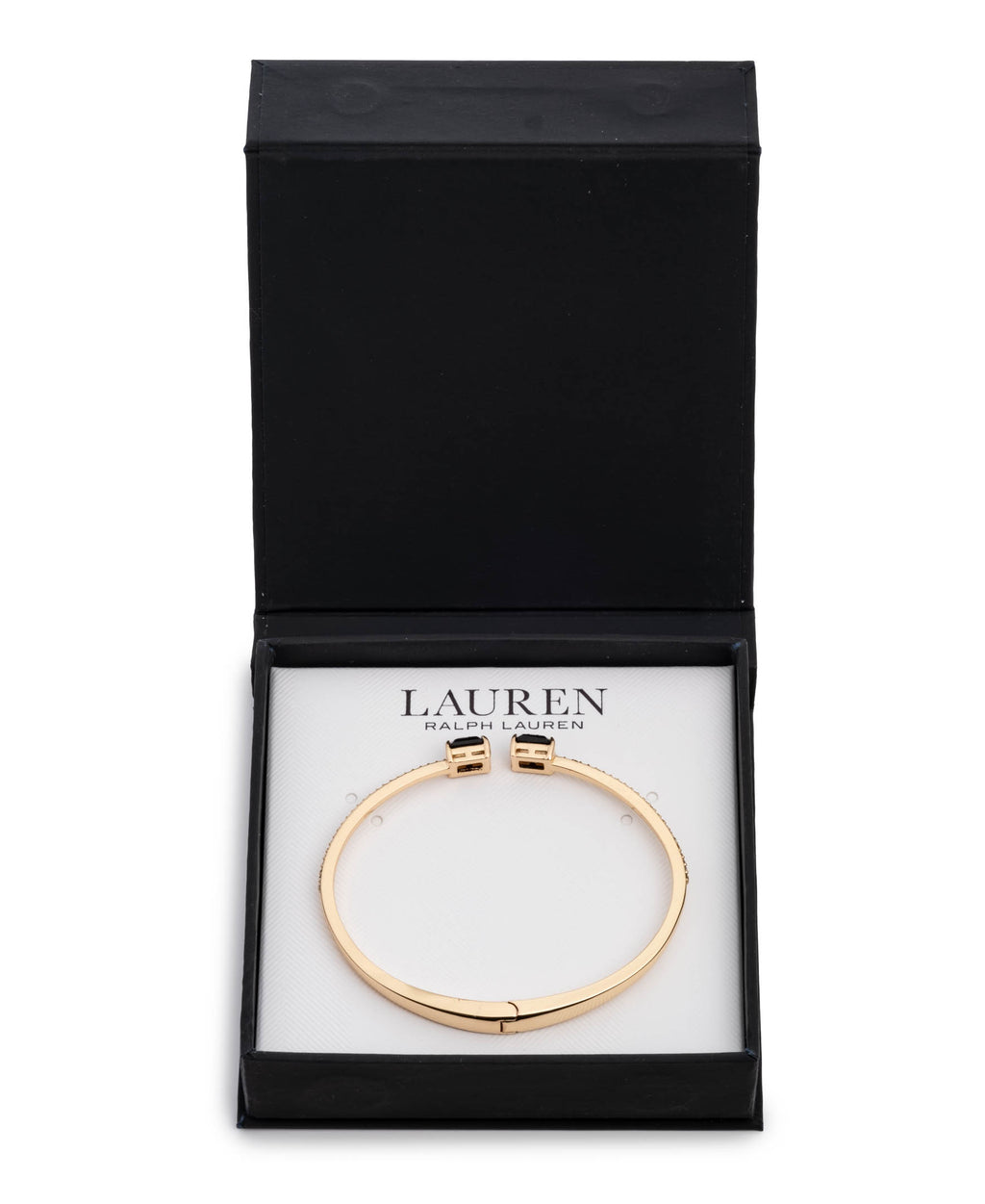 Lauren Ralph Lauren Gold-Tone Colored Stone & Crystal Cuff Bangle