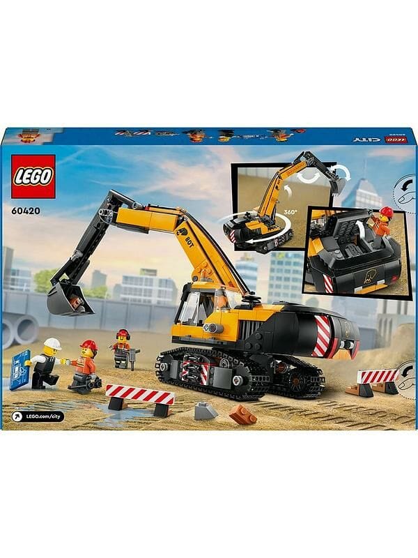 預訂24年6月)LEGO 60420 Yellow Construction Excavator 工程挖掘機