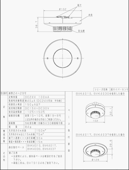 Panasonic（パナソニック） 光電式スポット型感知器2種ヘッド非蓄積型