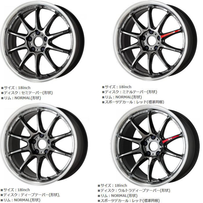 WORK 15インチ 4穴 100 5J WORK EMOTION ZR10 グリミットブラック