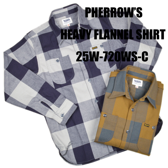 Pherrow's（フェローズ） ヘビーネルシャツ 25W-720WS-C