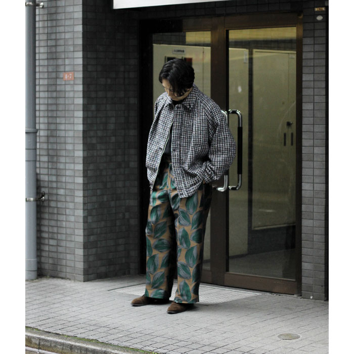 根津洋品店 NEZU YOHINTEN リーフジャガード タンゴパンツ TANGO PANTS