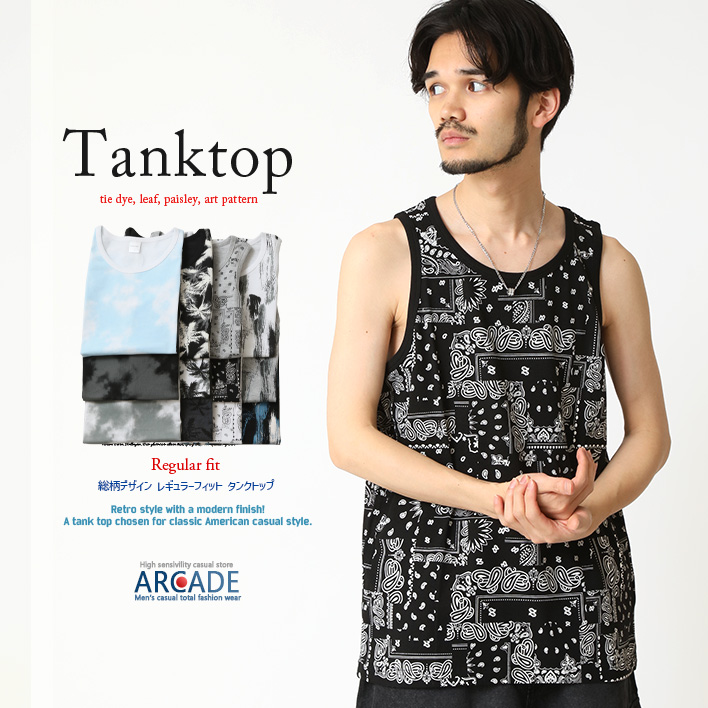 ARCADE（アーケード） タンクトップ メンズ レギュラーフィット タンク