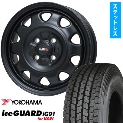 アイスガード iG91 155/80R14 スタッドレスタイヤ ホイール4本セット