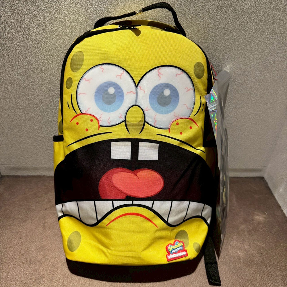 SPRAY GROUND スプレーグラウンド SPONGEBOB REMOVABLE EYES BACKPACK
