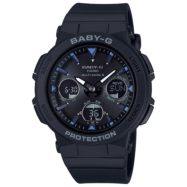 Basic（BABY-G） 腕時計 レディース 電波ソーラー 電池不要 ベビーG