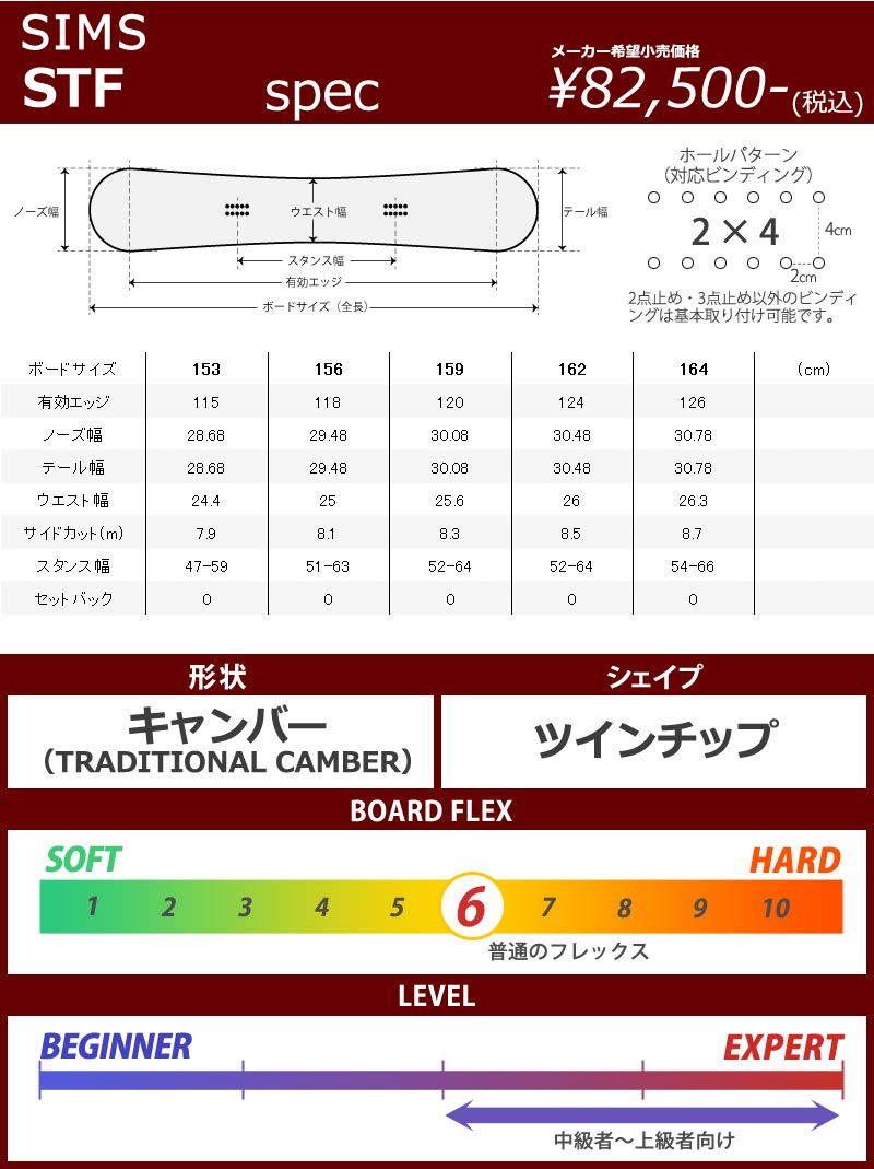 SIMS 22-23 SIMS/シムス STF メンズ スノーボード 板 2023 : BREAKOUT