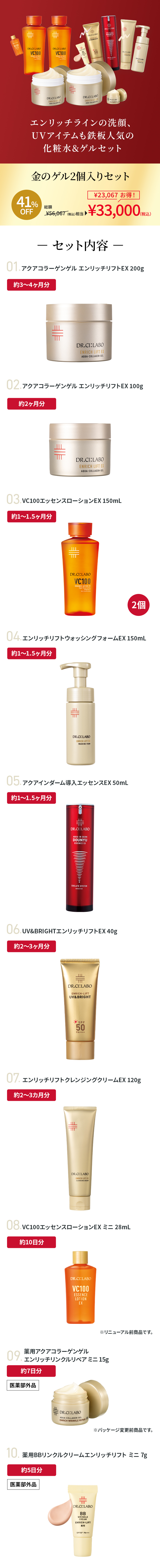 Dr.Ci：Labo（ドクターシーラボ） 金のゲル2個入りセット限定 アクア
