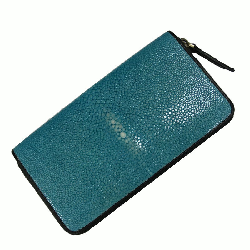 レザークラフト優 財布/長財布/エイ革/スティングレー/ラウンド