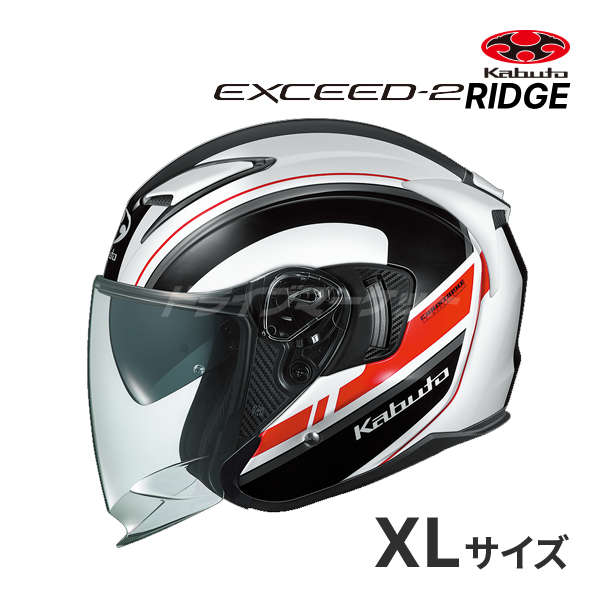 EXCEED OGK KABUTO EXCEED-2 RIDGE ホワイトブラック XL(61-62cm