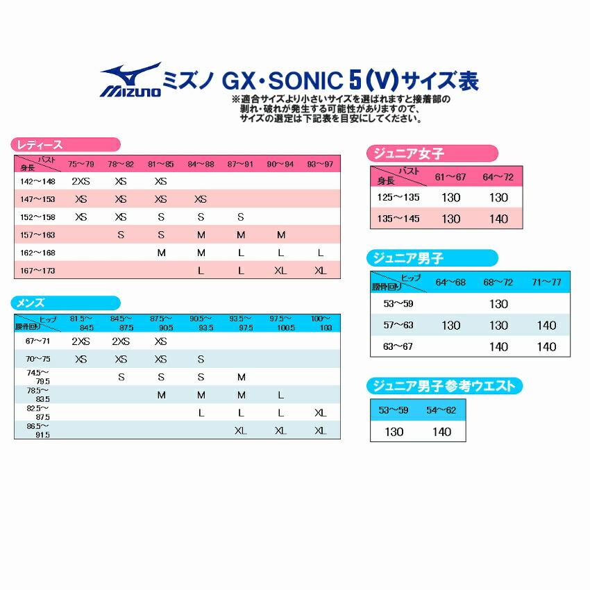 MIZUNO（ミズノ） 競泳水着 ジュニア男子 GX SONIC5 MR マルチレーサー