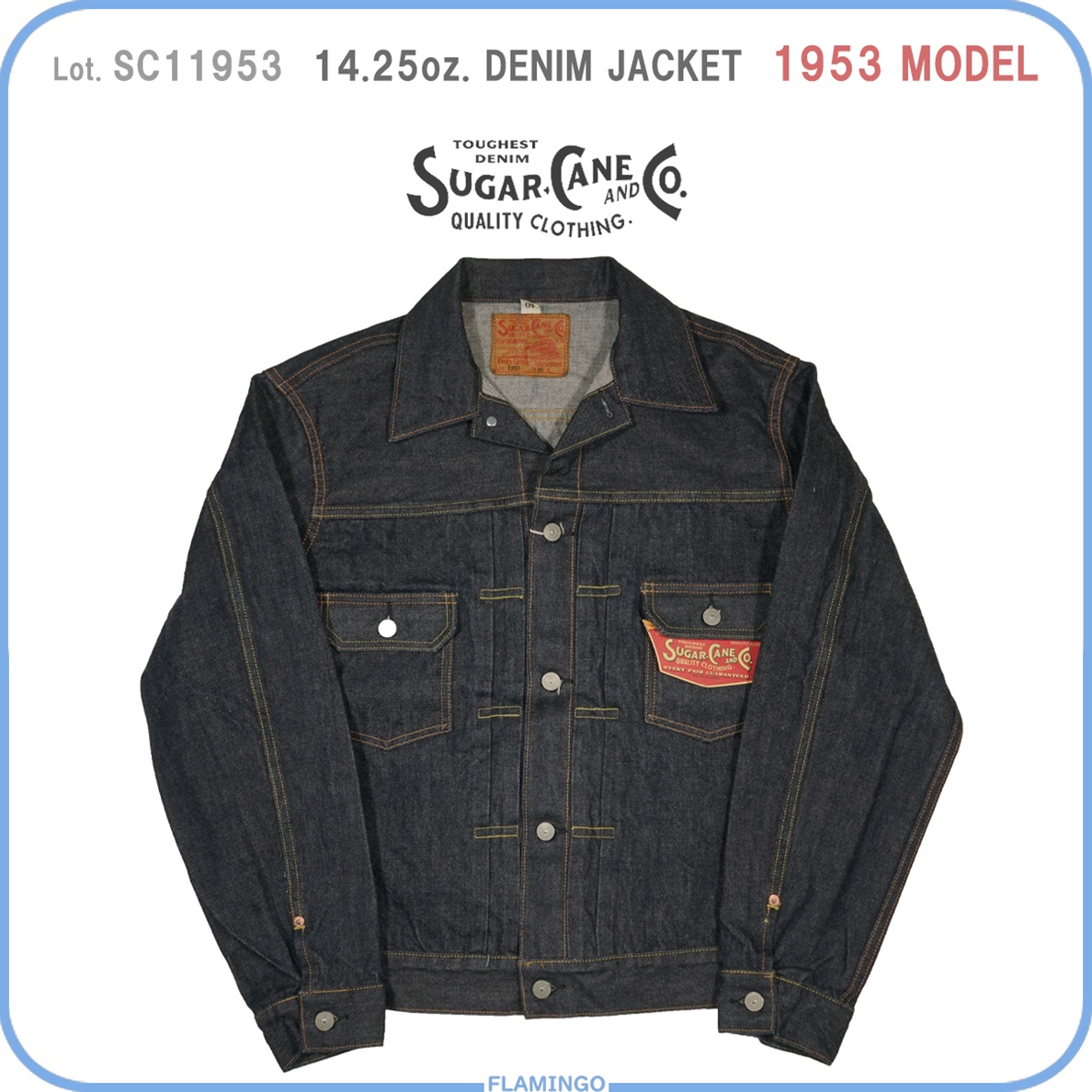 SUGAR CANE シュガーケーン SC11953 14.25oz. DENIM JACKET 1953 MODEL