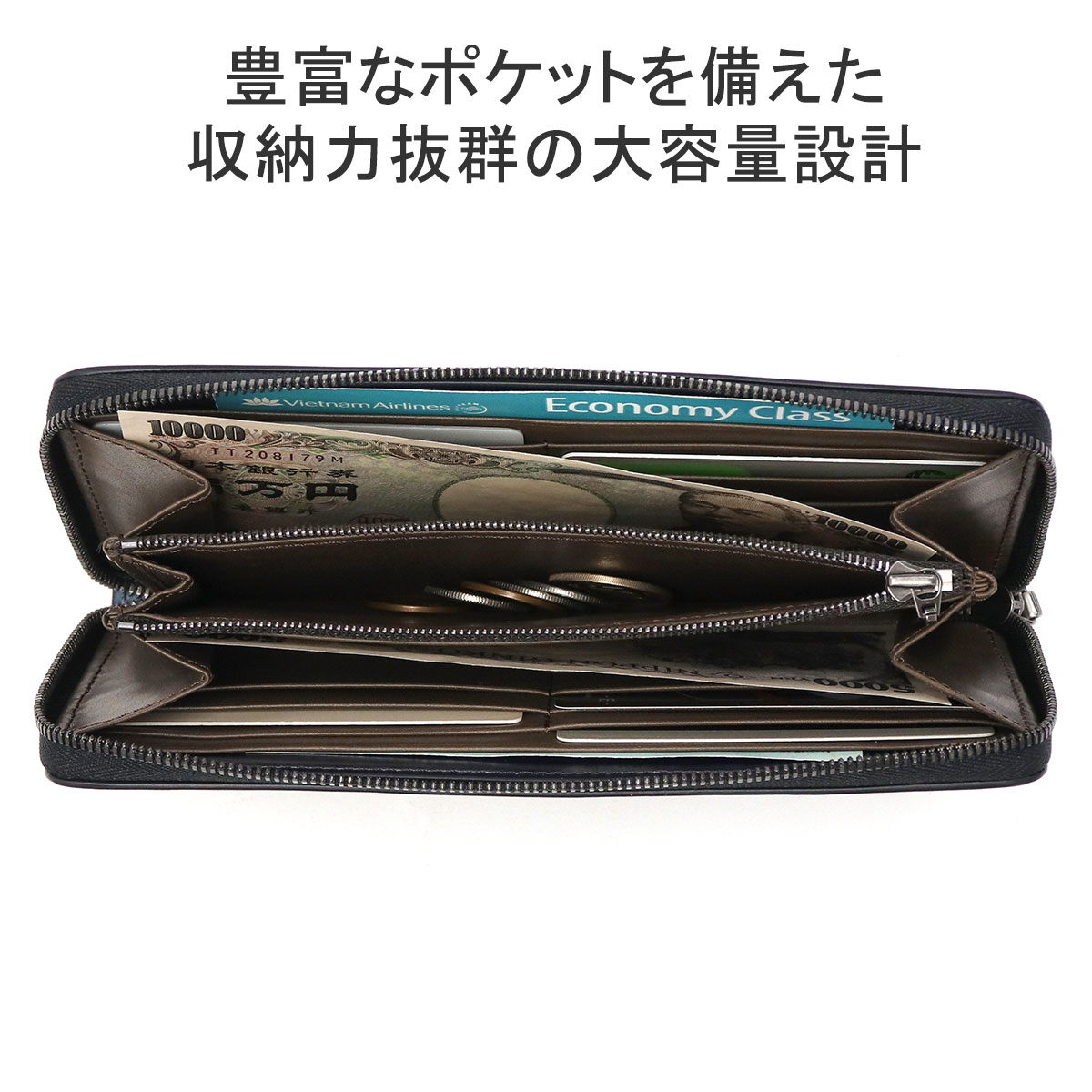yuhaku（ユハク） 最大44%☆3/1迄 長財布 メンズ レディース 本革 革