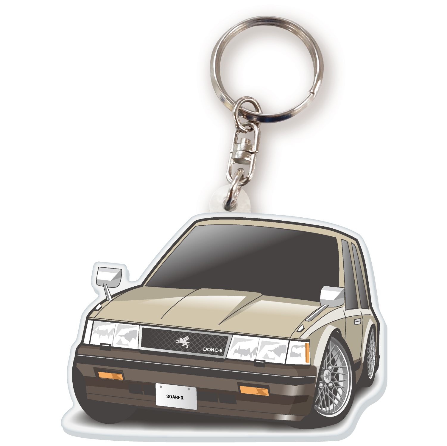 カーアクリルキーホルダー トヨタライセンス商品 ソアラ 10系 ちびくる
