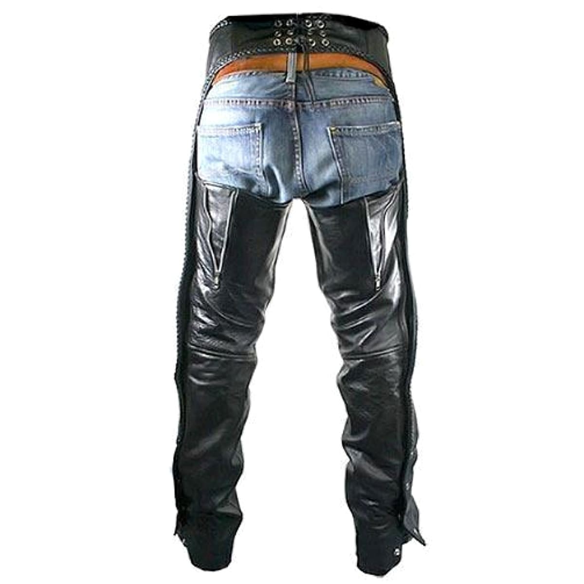 バイク チャップス 本革製 Xelement Men's B7555 Classic Black