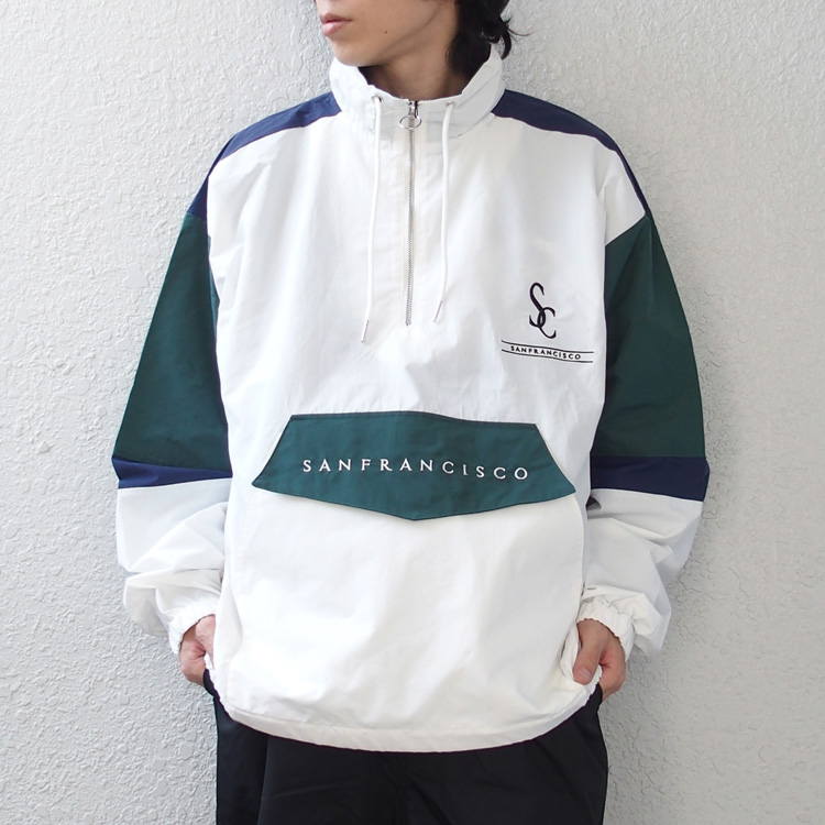 SUGGESTION ハーフジップ ジャケット ブルゾン メンズ レディース