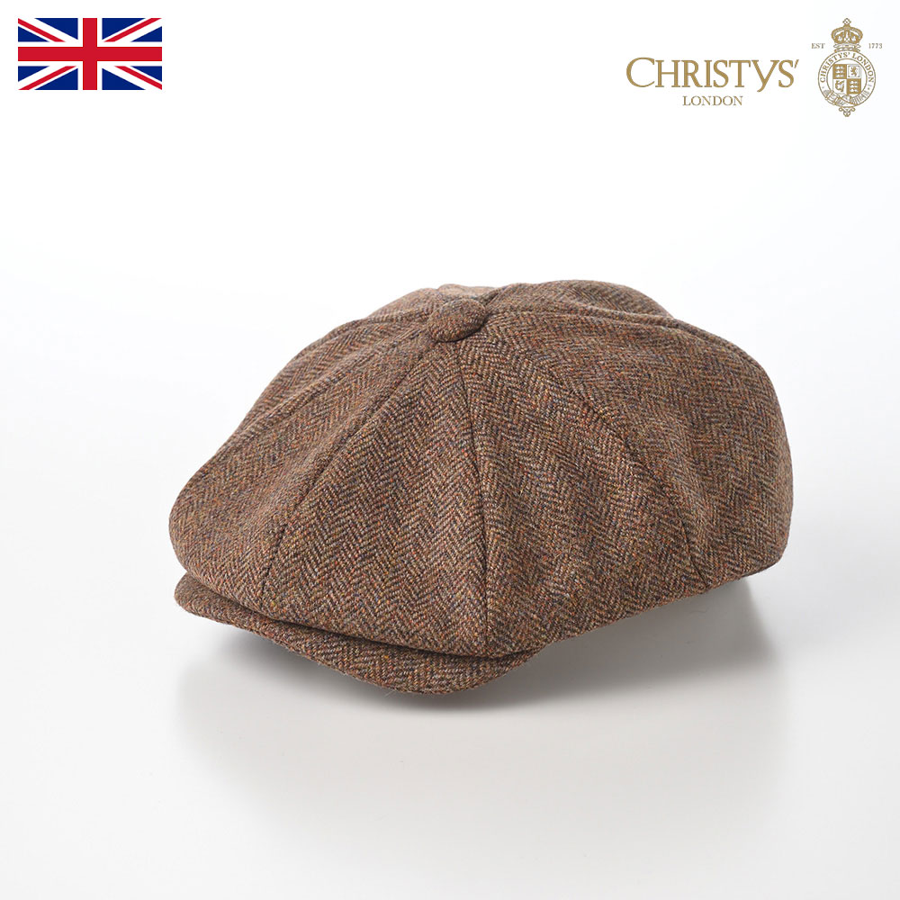 CHRISTYS' LONDON 帽子 秋 冬 ブランド BAKER BOY TWEED CAP(ベイカー