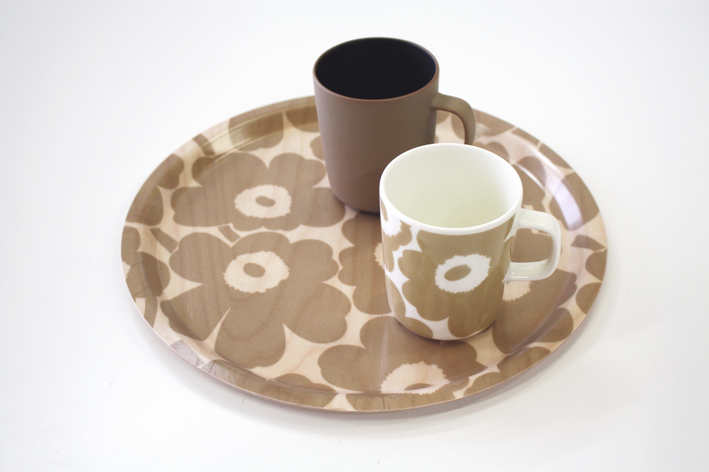 marimekko（マリメッコ） トレイ ミニウニッコ ベージュ MINI UNIKKO