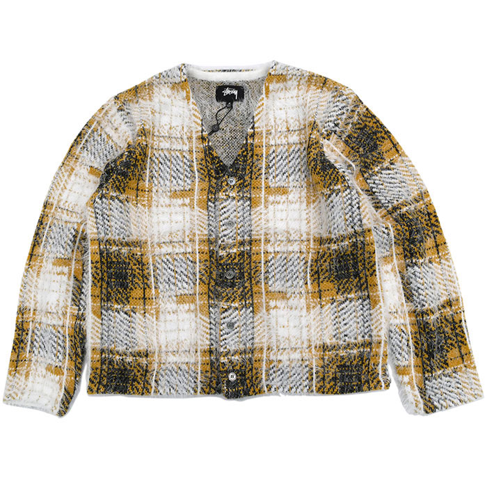 STUSSY（ステューシー） カーディガン STUSSY Hairy Plaid ( stussy