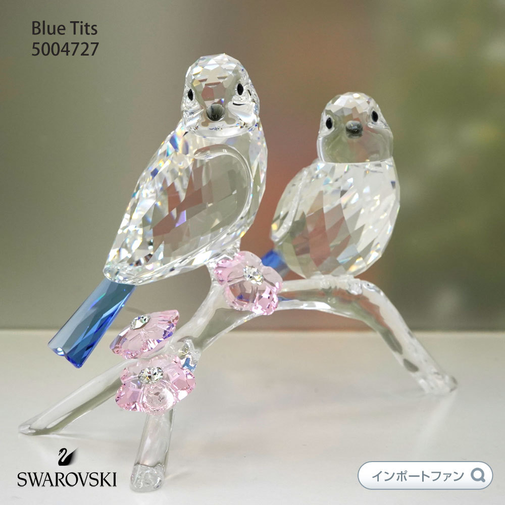 t*m様 スワロフスキー インコ ピンク クリスタル オブジェ t*m様