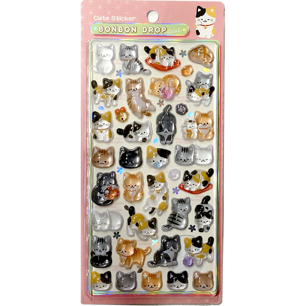Q-LiA（クーリア） ボンボンドロップシール 和猫 正規品 3Dシール