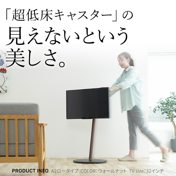 EQUALS（イコールズ） テレビスタンド 壁寄せ テレビ台 WALL A2 ロー