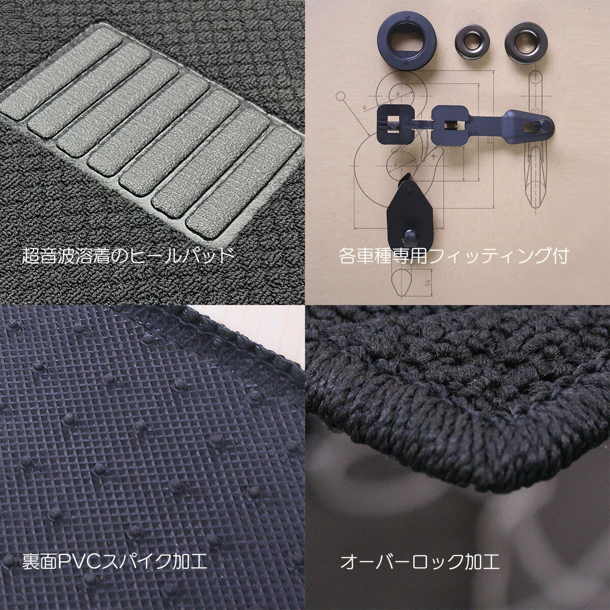 日本製 トヨタ 新型 アルファード / ヴェルファイア 40系 フロアマット