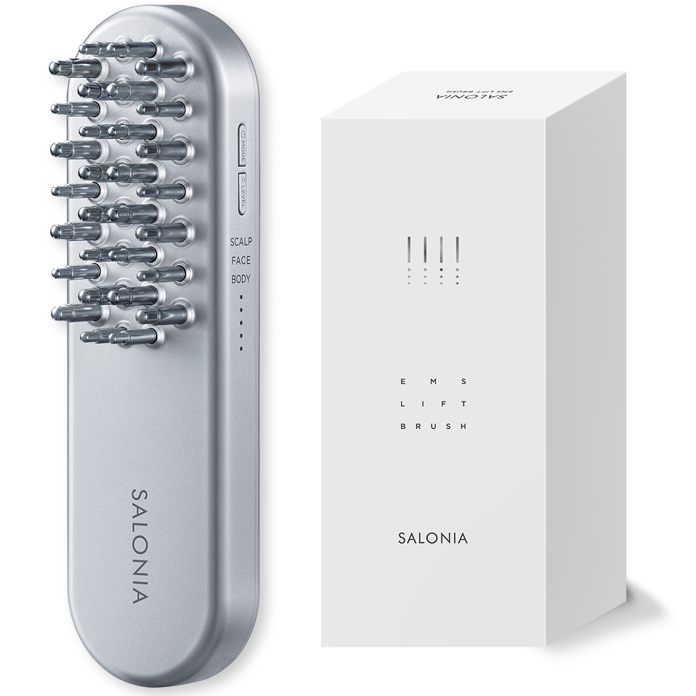 SALONIA（サロニア） 美顔器 ブラシ EMS リフトケア 頭皮 頭筋 ハリ