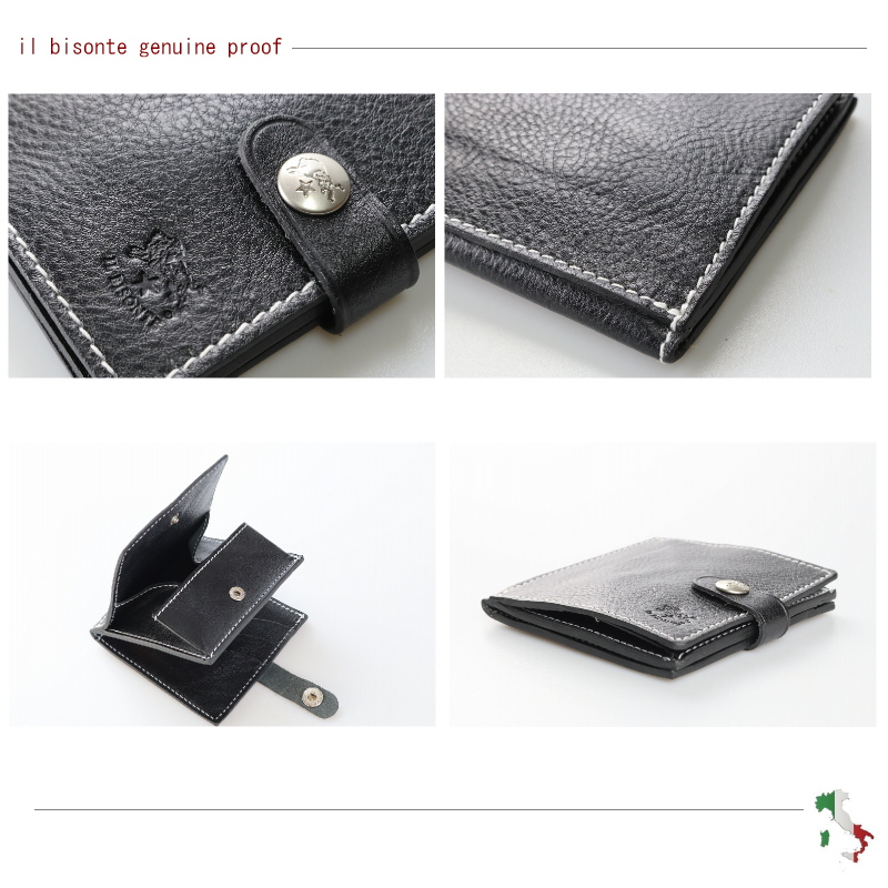 IL BISONTE（イルビゾンテ） 財布 ILBISONTE 2つ折りウォレット （ 白