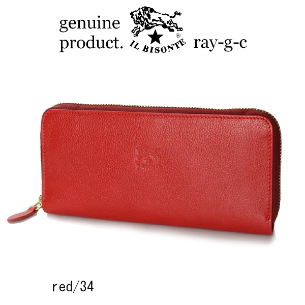 IL BISONTE（イルビゾンテ） 財布 スリムスクエアラウンドジップ
