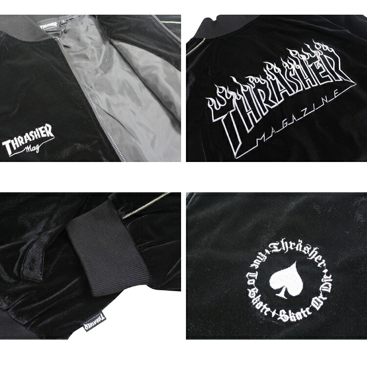 THRASHER（スラッシャー） SALE スカジャン THRASHER VELOUR SOUVENIR