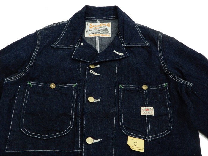 SUGAR CANE シュガーケーン SC14371 ブルーデニム ワークコート Sugar