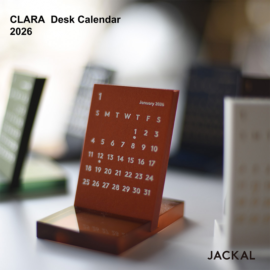 JACKAL CLARA ジャッカル クララ 2026 令和8年 卓上カレンダー