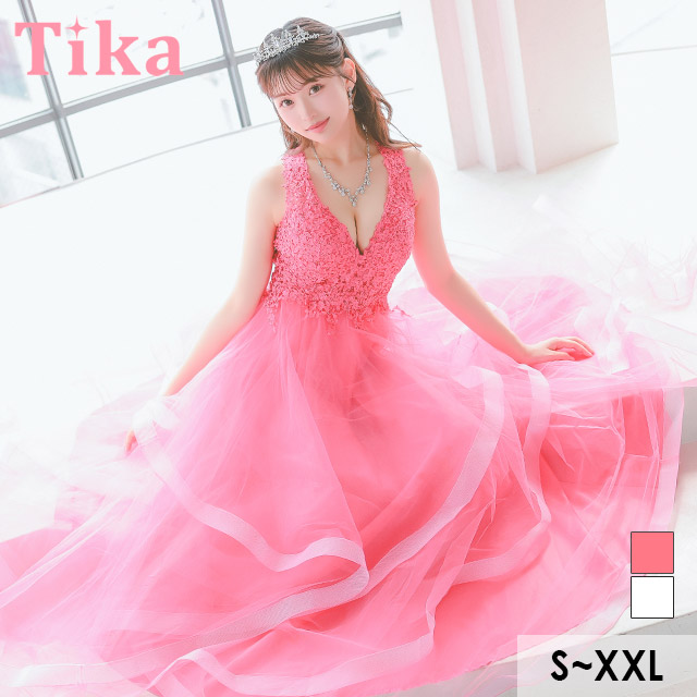 Tika（ティカ） ロングドレス キャバドレス ロング 大きいサイズ