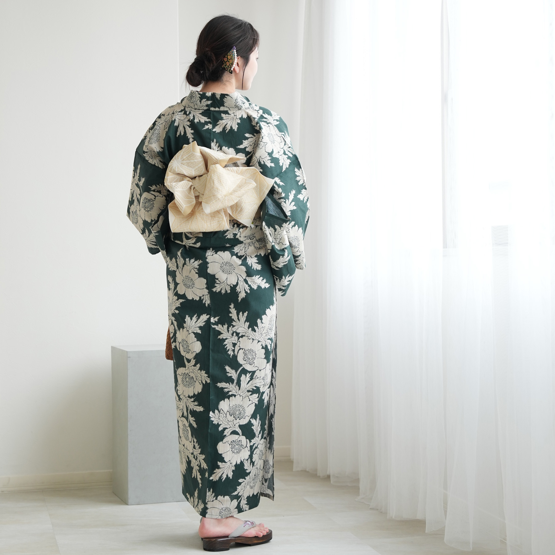 utatane 浴衣 セット レディース Sサイズ 浴衣3点セット 浴衣/帯/下駄