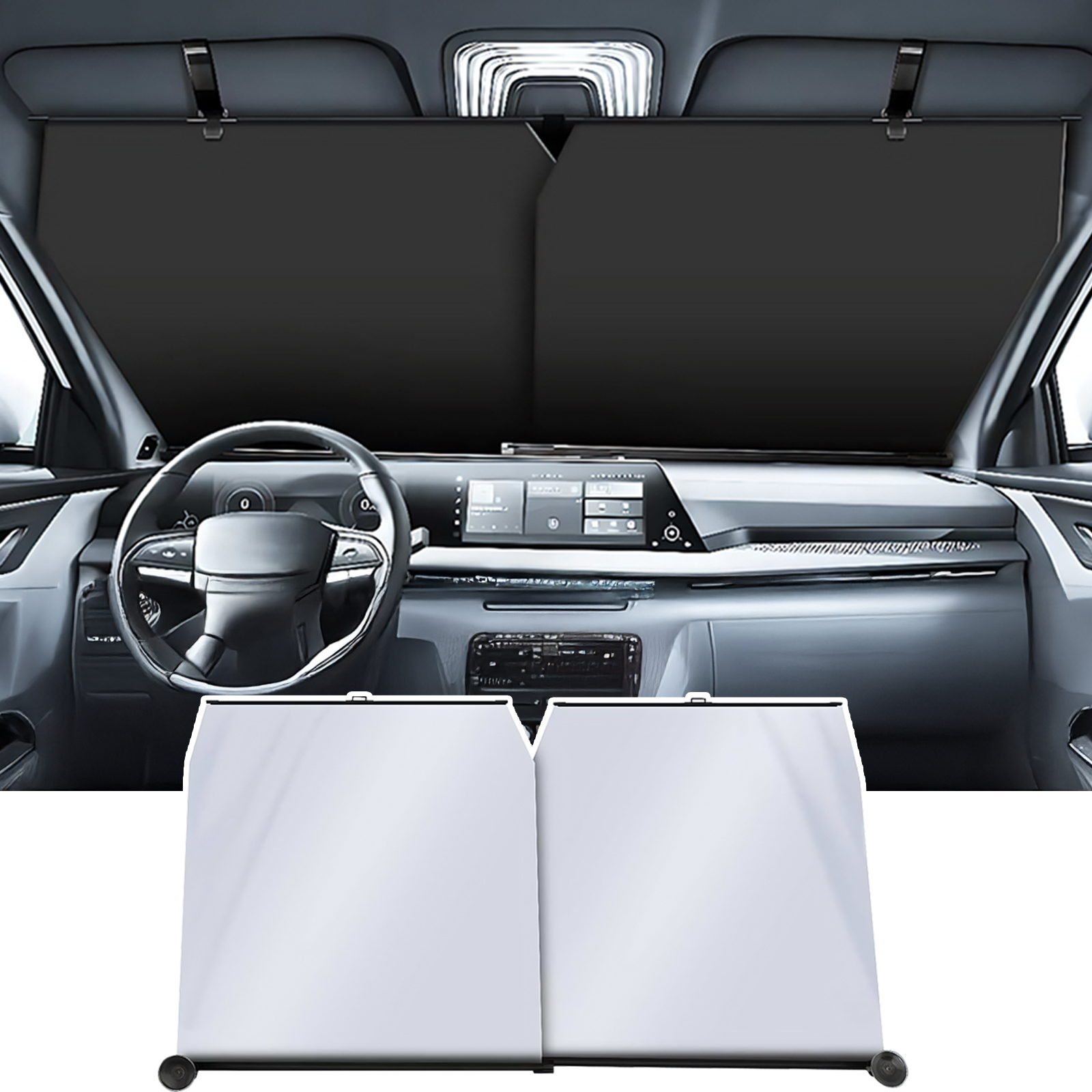 レクサス LS500h LS500 LS350 サンシェード ロール式 車用 フロント