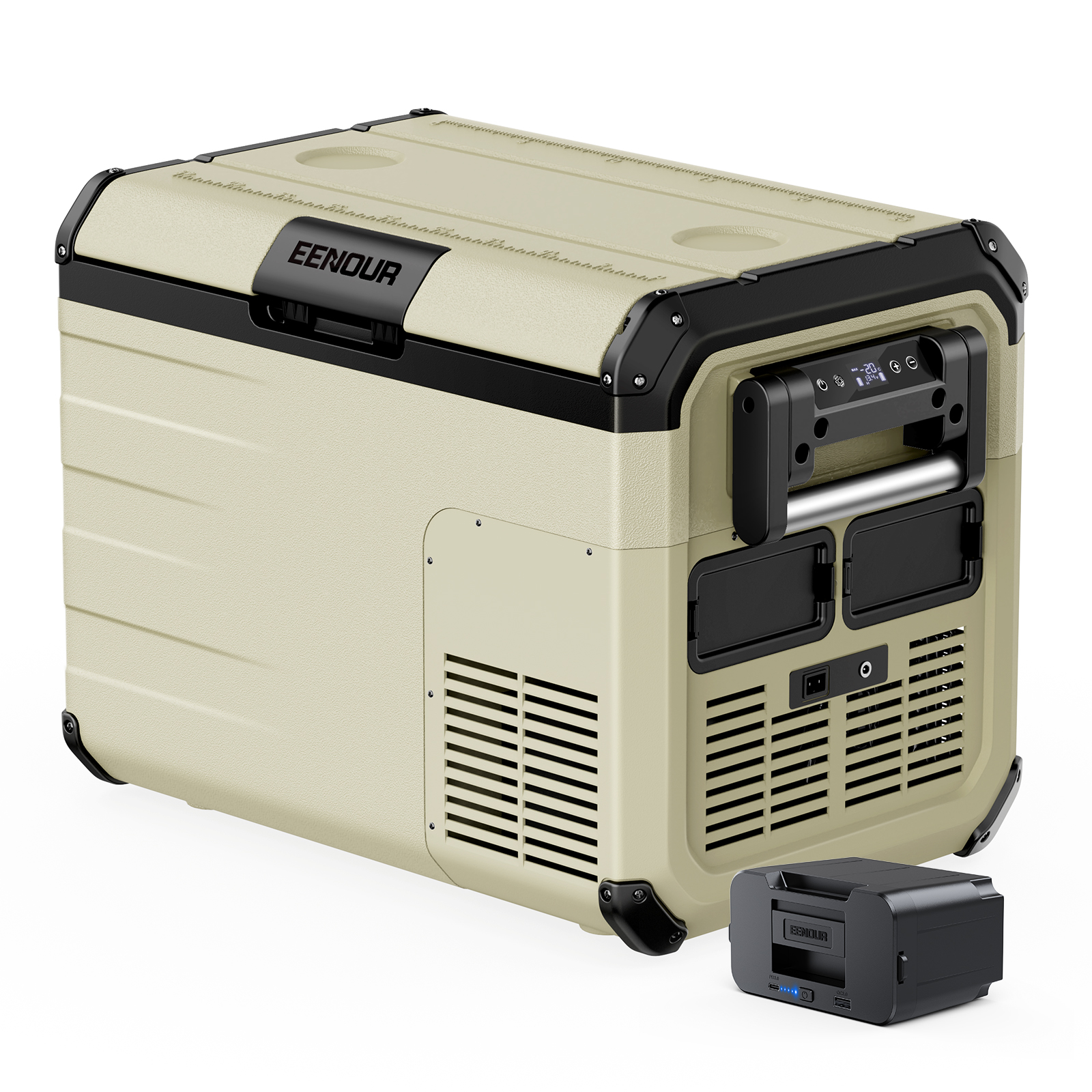 EENOUR 車載冷蔵庫 ポータブル冷蔵庫 35L バッテリー付き バッテリー