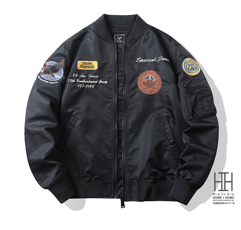 ホームアイホーム メンズ MA1 ミリタリージャケット 中綿コート